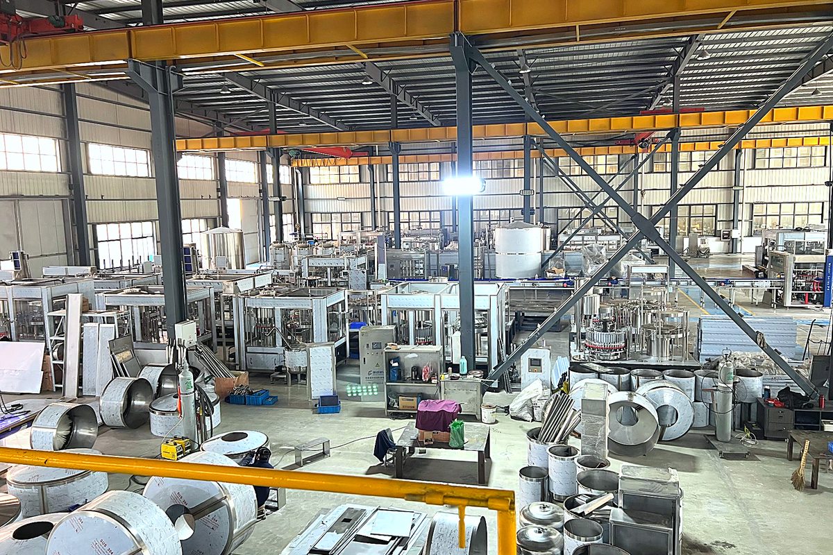 BevSystem filling line factory workshop overview